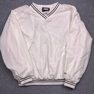 vintage bike athletic bomber jacket nylon v-neck mens large